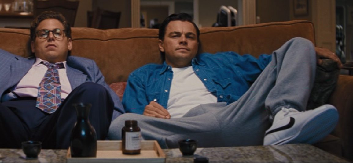 Nike shoes Leonardo DiCaprio in The Wolf of Wall Street (2013)