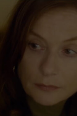 Golden earrings Isabelle Huppert in Elle (2016)