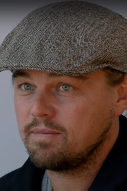 Flat herringbone cap Leonardo DiCaprio in Before the Flood (2016)