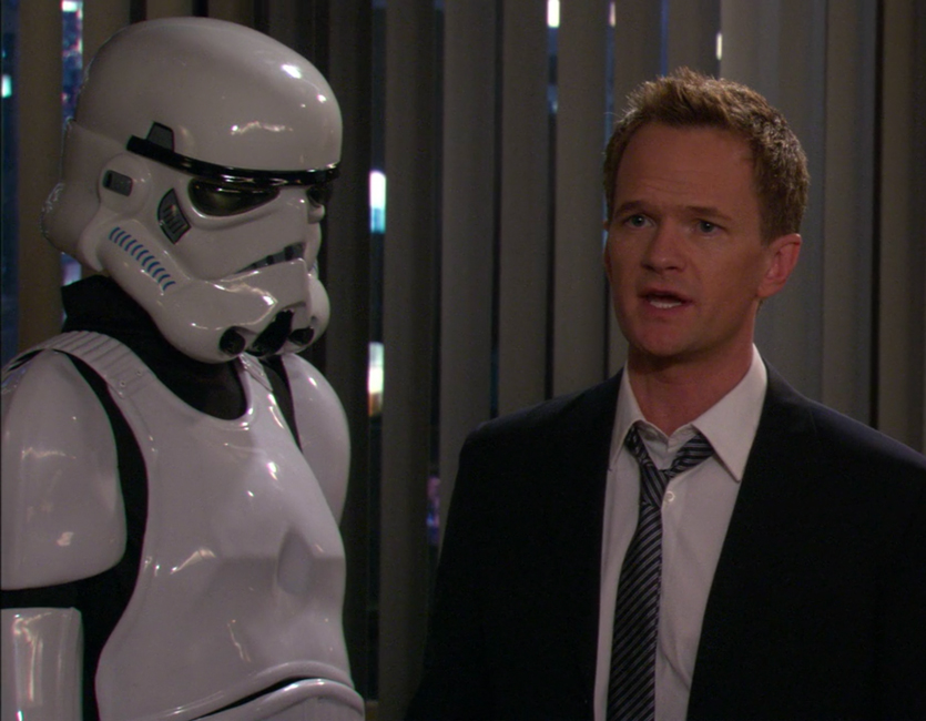 Star Wars Stormtrooper Barney Stinson in How I Met Your Mother