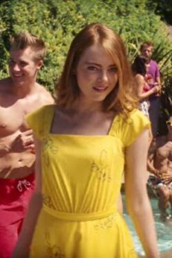 Yellow summer dress Emma Stone in La La Land (2016)