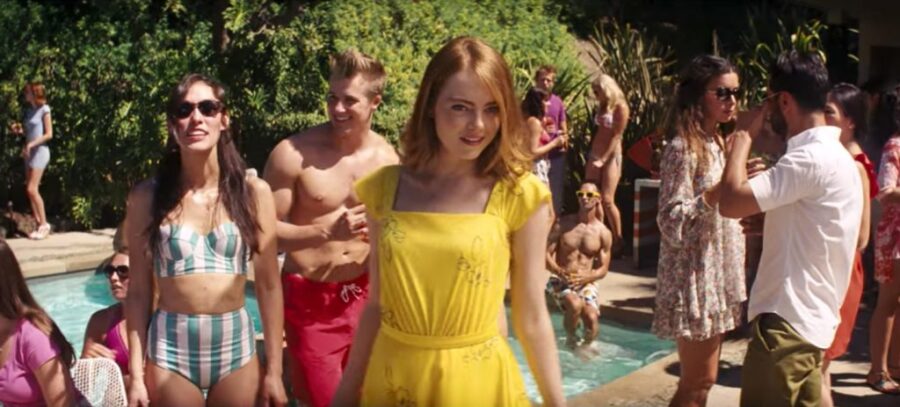 Yellow summer dress Emma Stone in La La Land (2016)