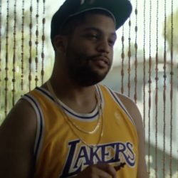 #8 Kobe Bryant LA Lakers shirt O'Shea Jackson Jr. in Ingrid Goes West (2017)