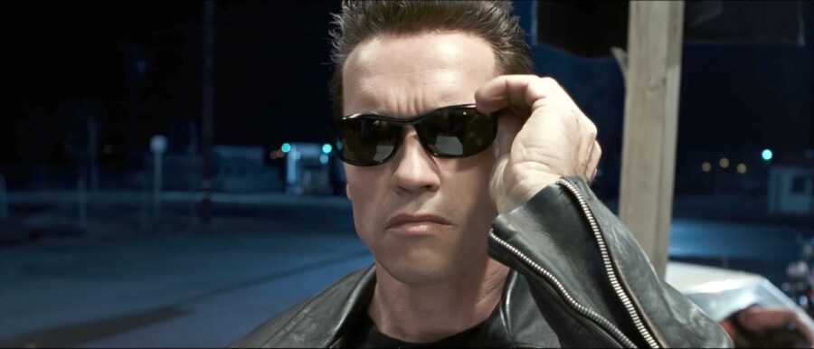 Sunglasses Arnold Schwarzenegger in Terminator 2: Judgment Day