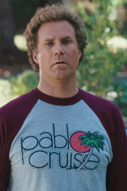 Step Brothers Pablo Cruise Adult Gray and Maroon Raglan T-Shirt