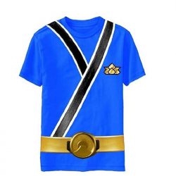 Power Rangers Blue Samurai Ranger Uniform Monster Toddler T Shirt