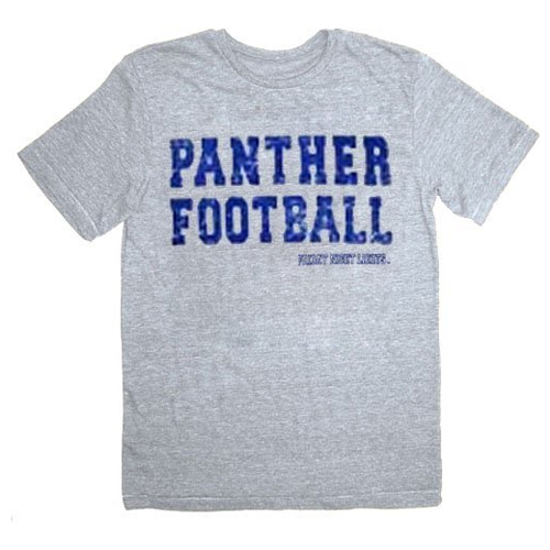 Friday Night Lights Panther Football Heather Gray Adult T-Shirt