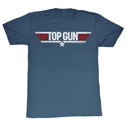 Top Gun Logo Adult Heather Navy T-Shirt