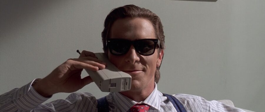 Sunglasses Christian Bale in American Psycho (2000)