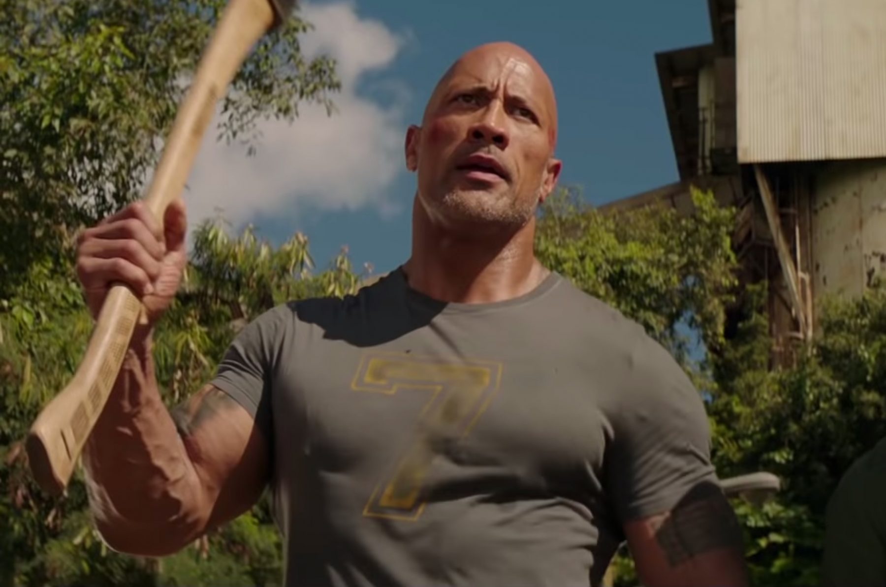 Number 7 T-shirt Dwayne Johnso n in Fast & Furious Presents: Hobbs & Shaw