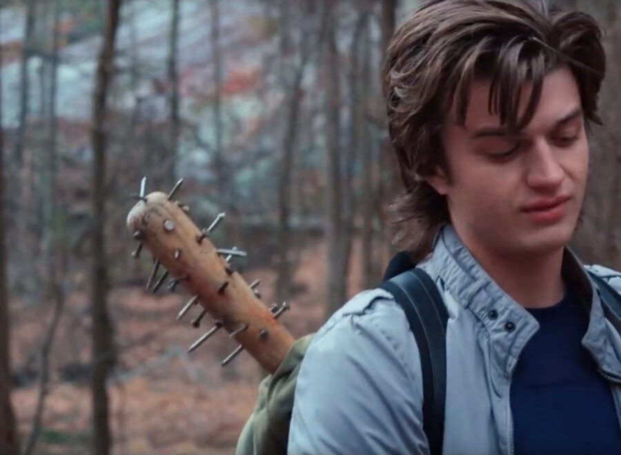 Spike baseball bat Joe Keery in Stranger Things