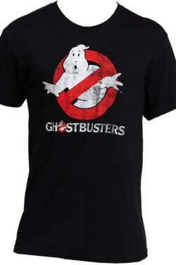 Ghostbusters Faded Logo To Go Black T-Shirt - Black - 3X