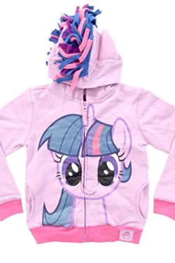 Glitter Twilight Sparkle Zip Up Hoodie - Purple - 16