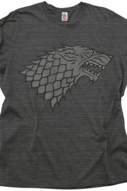 Junk Food Game of Thrones Stark T-Shirt - Charcoal - 2X