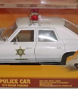Roscoe's Sheriff Police Car 1:18 Scale Diecast Car - White - One size fits all