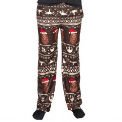 Star Wars Chewbacca Christmas Brown Lounge Pants - Brown/Red - 3XL