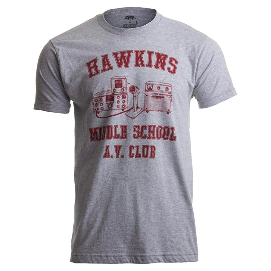 thumbnail image 2 of Loungefly Stranger Things Hawkins Middle School AV Club Iron-On Patch, Blue 2 of 5