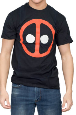 X-Men Deadpool Icon Black T-shirt - Black - 2X