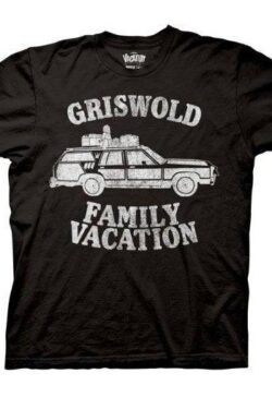 Christmas Vacation Griswold Family Vacation Adult Black T-shirt