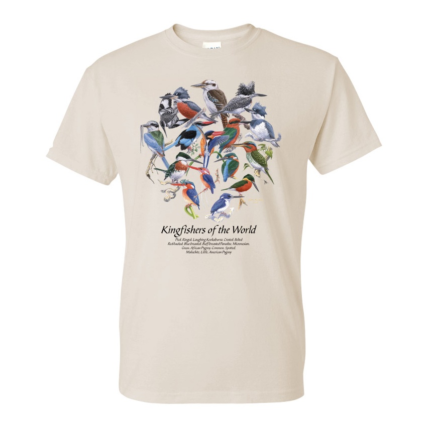 Kingfishers of the World T-Shirt Gabriel in Good Fortune