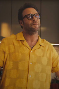 Yellow Shirt Seth Rogen in Good Fortune