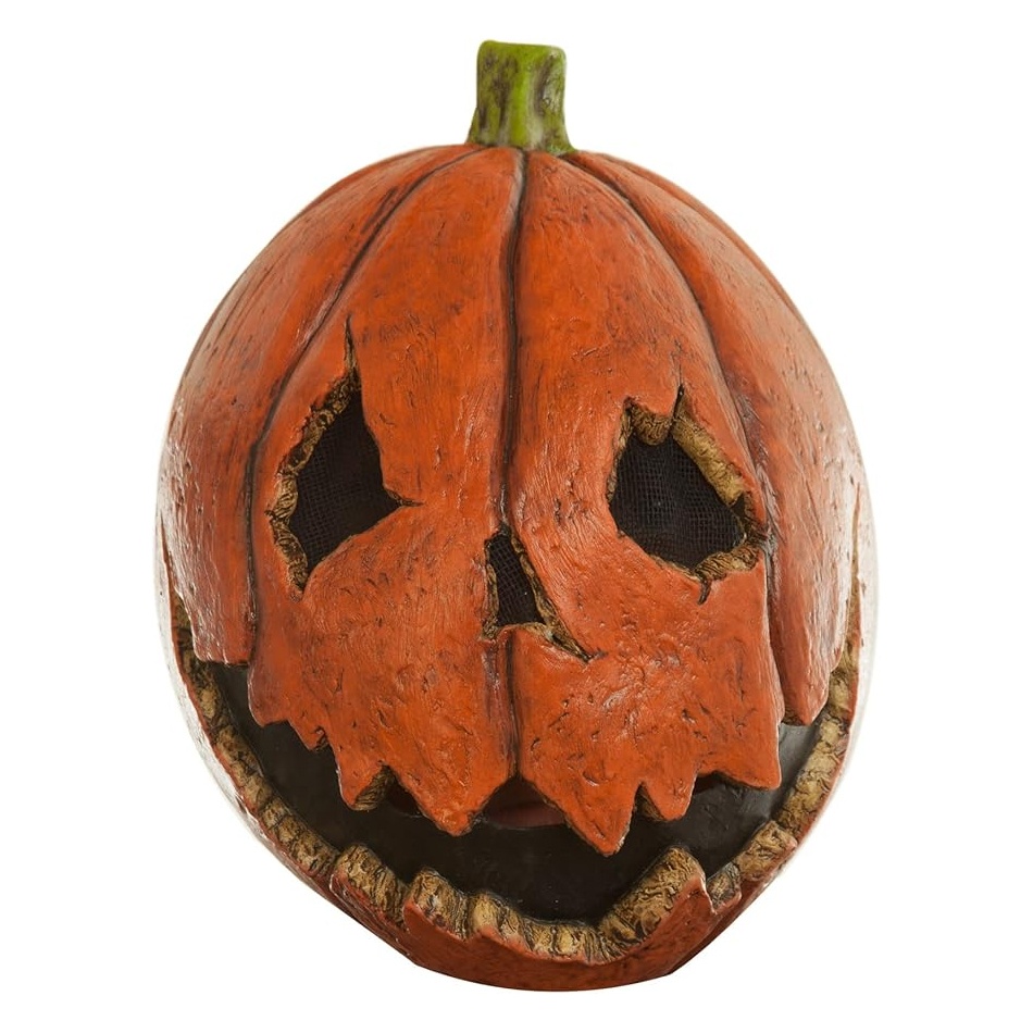 creepy pumpkin head mask self help